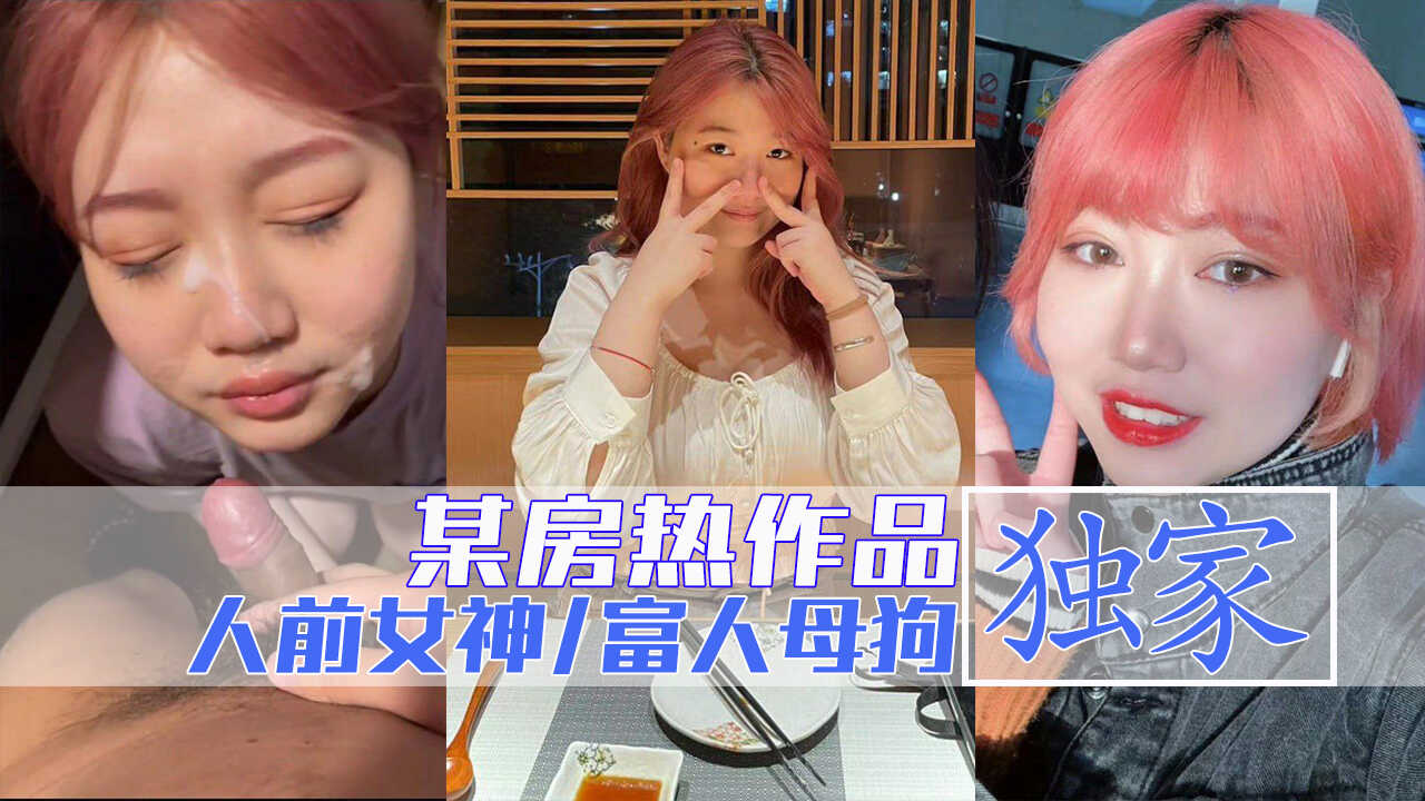 某房热作品， 你的女神有钱人的母狗！