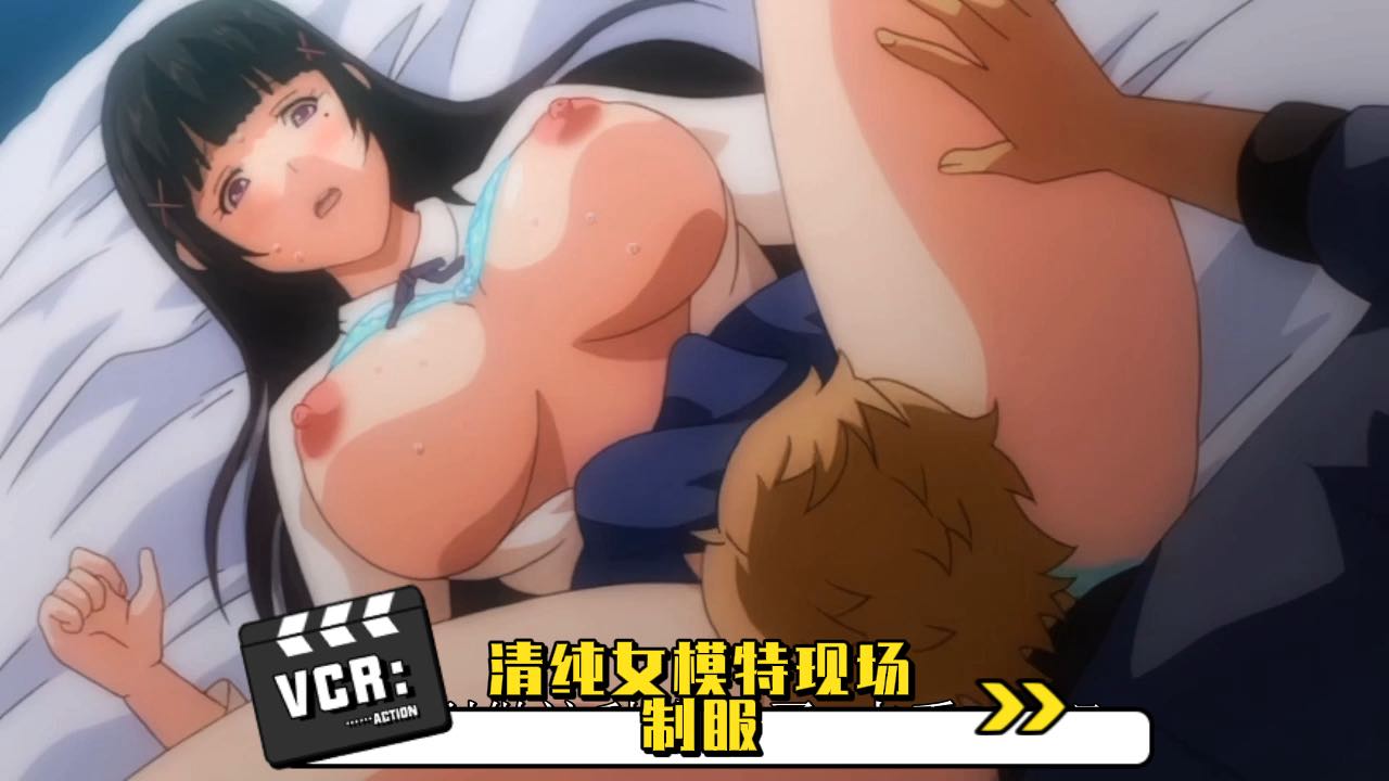 清纯女模特现场制服