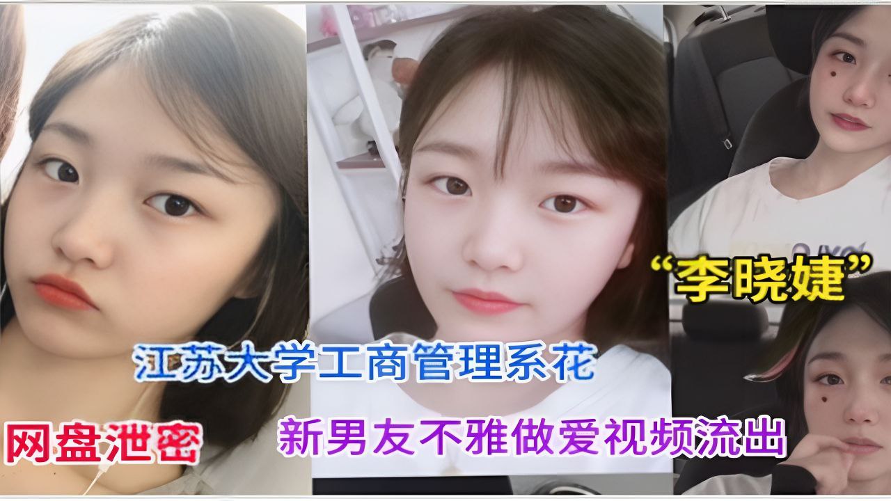 江苏大学工商管理系花“李晓婕”和新男友不雅做爱视频流出